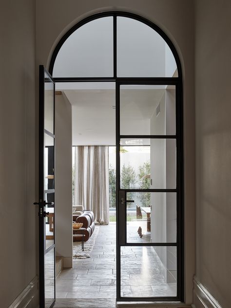 Hecker Guthrie, Living Space Design, Internal Door, Melbourne House, Arched Doors, The Local Project, Brick Facade, Victorian House, Growing Family