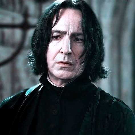 Severus Snape Alan Rickman, Severus Snape Smiling, Severus Snape Icon, Snape Face, Sirius Snape, Snape And Hermione, Harry Potter Castle, Severus Snape Fanart, Professor Severus Snape