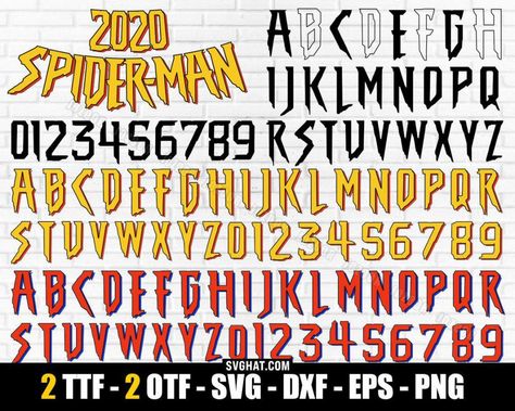 Name Letters Diy, Marvel Font, Spiderman Canvas Art, Spiderman Font, Super Hero Letters, Happy Birthday Spiderman, Spiderman Theme Party, Superhero Letters, Spiderman Canvas