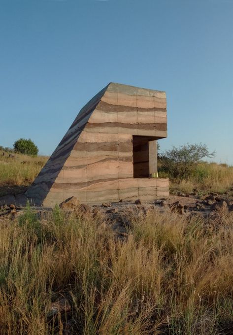 Jessica Martin designs shelter as "refuge and a document of decay" Jessica Martin, Small Fire Pit, Architecture Program, Desert Climate, Eco Buildings, Shelter Design, Earth Sheltered, Chestnut Trees, Rammed Earth