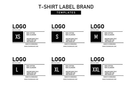 Clothing label tag vector templates design Neck Label Design Clothing, Clothing Label Tag, T Shirt Label, Tshirts Design, Shirt Label, Label Tag, Neck Label, Label Templates, Clothing Labels