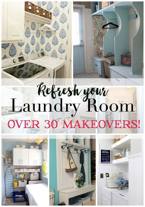 Laundry Room Makeover Ideas, Laundry Room Decorating, Room Makeover Ideas, Small Laundry Room Makeover, Tiny Laundry Rooms, Laundry Room Doors, Laundry Room Renovation, Laundry Room Remodel, Laundry Room Inspiration