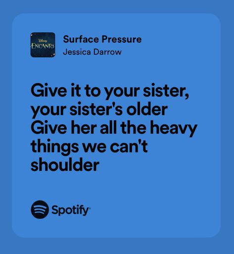 Surface Pressure Encanto Lyrics, Surface Pressure Encanto, Surface Pressure, Favorite Lyrics, Spotify Playlist, Song Lyrics, Songs, Art