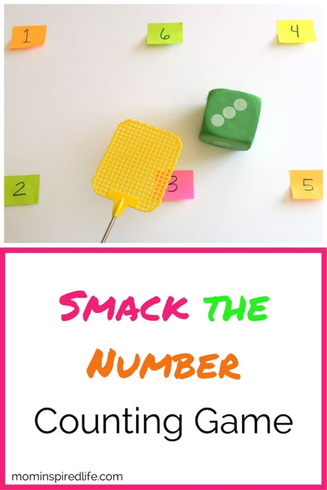 Preschool kids will have a blast while playing this simple Smack the Number counting game! Work on number recognition and one to one correspondence in a fun way! One To One Correspondence, Number Counting, Number Game, Counting Games, Prek Math, One To One, Numbers Preschool, Number Recognition, Math Activities Preschool