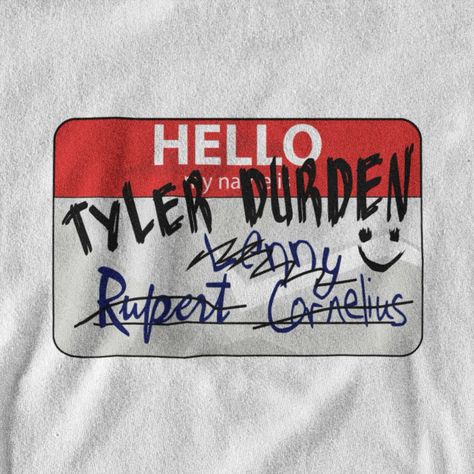 Hello my name is Tyler Durden 👀 Get your Fight Club merch in our store! 👊 Link in bio @fightclubpoint 🛒 We ship worldwide 🚚📦 #fightclub #fightclubmovie #davidfincher #tylerdurden #bradpitt #edwardnorton #tylerdurdenedit #projectmayhem #chuckpalahniuk #marlasinger #helenabonhamcarter Club Merch, Marla Singer, Chuck Palahniuk, Edward Norton, Tyler Durden, David Fincher, Where Is My Mind, Club T Shirt, Journal Aesthetic