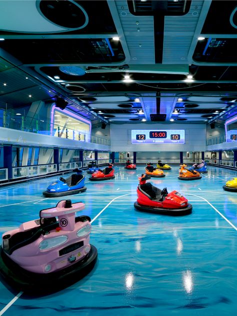 Bumper Cars Aesthetic, Anthem Of The Seas, Bumper Cars, Royal Caribbean Cruise, Dream House Rooms, Vacation Planning, Indoor Playground, Luxury Homes Dream Houses, Caribbean Cruise