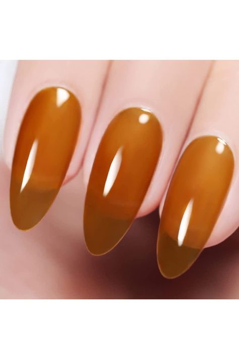 Vishine Fall Autumn Jelly Clear Amber Gel Nail Polish LED UV Gel Soak Off Gel Polish Varnish Nail Art Translucent Amber Color Home DIY Manicure Nail Salon 15ml #17 Jelly Crystals, Fall Nail Polish, Pedicure Nail Designs, Color Home, Gel Nail Designs, Soak Off Gel, Nail Sizes, Amber Color, Diy Manicure