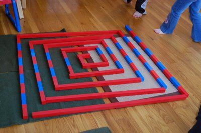 EXTENSION - Number Rod Maze Montessori Movement Area, Red Rods Montessori Extensions, Diy Montessori Number Rods, Knobbed Cylinders Montessori, Montessori Jobs, Number Beads Montessori, Montessori Crafts, Montessori Printables, Montessori Lessons