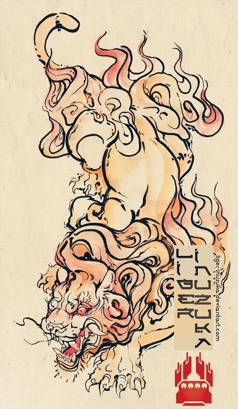 Tato Irezumi, Japanese Hand Tattoos, Foo Dog Tattoo, Tattoo Japanese Style, Japanese Flower Tattoo, Kunst Tattoos, Lion Illustration, Fu Dog, Japanese Drawings