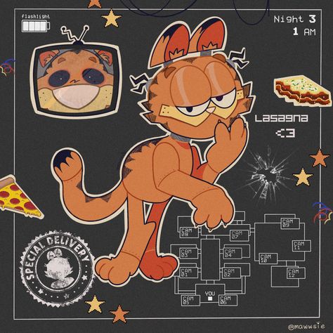 garfield as a fnaf animatronic Garfield Pictures, Garfield Images, Garfield Cat, Posca Art, Swag Art, Fnaf Drawings, Fnaf Art, Orange Cat, Sketchbook Art Inspiration