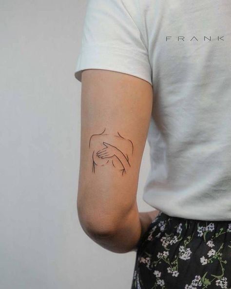 Feminist Tattoo, Silhouette Tattoos, Simplistic Tattoos, Little Tattoos, Dope Tattoos, Line Tattoos, Minimal Tattoo, Small Tattoo, Mini Tattoos