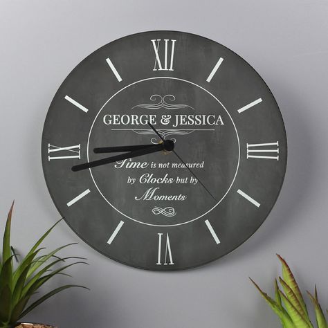 Personalised Measured In Moments Glass Clock | Wedding and Anniversary Gifts | Home Decor | Gifts for Couples https://pinologifts.etsy.com/listing/1432051500 Minimalist Clocks, Personalized Clocks, Special Symbols, Vintage Wall Clock, Anniversary Dates, Personalized Glass, Newlywed Gifts, Shabby Vintage, Christening Gifts