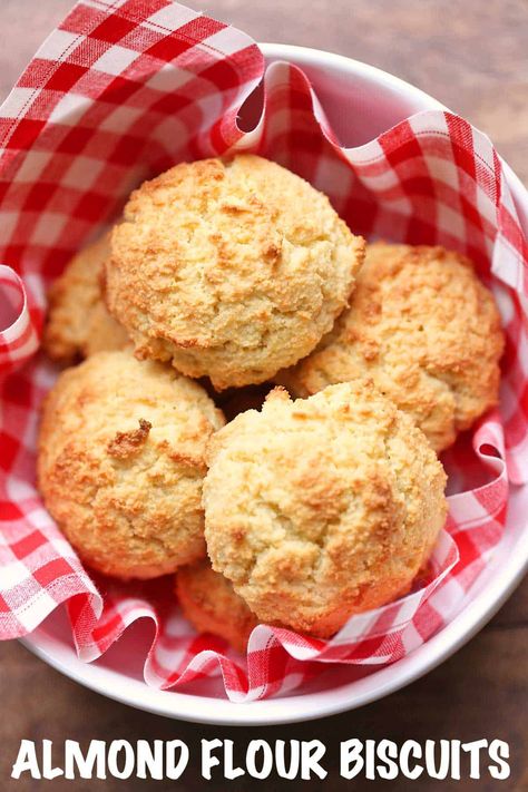 These keto biscuits are made with almond flour. They are wonderfully tender and fluffy. Try them with some sweet butter - they are lovely! Almond Flour Biscuits, Flour Biscuits, Low Carb Biscuit, Keto Biscuits, Sweet Butter, Low Carb Low Sugar, Almond Flour Recipes, Low Carb Diet Recipes, Healthy Food Blogs