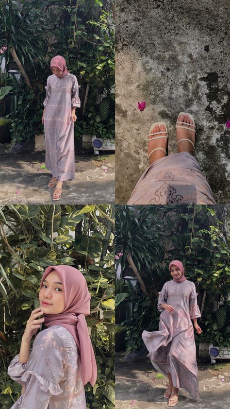 Raya Ootd Pose, Pose Ideas Instagram Hijab, Raya Pose Ideas, Ootd Poses Ideas, Ootd Photo Ideas, Raya Ootd, Ootd Raya, Pose Ootd, Ootd Hijab Style