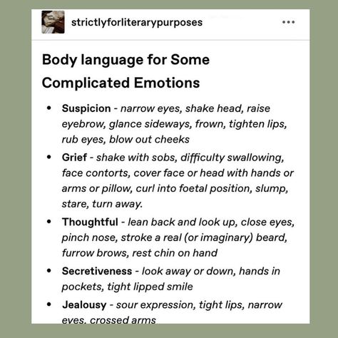 Writing Tips And Memes on Instagram: “Remember that emotions and body language/facial expressions go hand in hand! Follow @writingtipss for more and follow…” Writing Expressions, Writing Inspiration Tips, Writing Plot, Daily Writing Prompts, Writing Romance, Writing Prompts For Writers, Writing Dialogue Prompts, Writing Motivation, Writing Inspiration Prompts