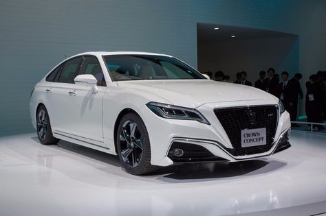 Toyota Crown is the Japanese-market luxury arm of Toyota, and this concept explores the future of... Crown Car, Japanese Vehicles, Tokyo Motor Show, Honda Grom, Concept Vehicles, Toyota Crown, Japanese Market, Nissan Qashqai, Kia Rio