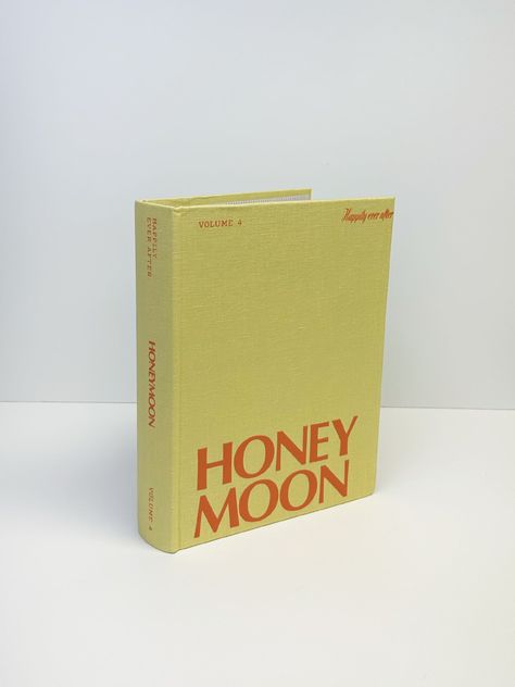 Introducing our "Honey Moon" Photo Album, a bold and captivating addition to any coffee table or shelf. With its vibrant design, this photo album effortlessly combines beauty and functionality. Inside, you'll discover 50 sheets (100 pages), providing ample space to preserve your precious memories. Each page can hold two 4x6 inch photographs horizontally, allowing you to showcase up to 200 photos in total. Additionally, there's dedicated memo writing space next to each pocket, allowing you to jot Wedding Book Design, Journal Names, Anniversary Photo Book, Photo Album Ideas, Photo Album Cover, Memo Writing, Moon Photo, Trendy Bride, Honey Moon