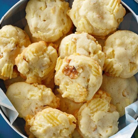 Buttery Potato Chip Cookies Potato Chip Cookie Recipe, Potato Chip Cookies Pioneer Woman, Potato Chip Dessert, Potato Chip Cookies From 1976, Potato Chip Cookies Recipe, Lemoore California, Potato Cookies, Remembering Grandma, Buttery Potatoes