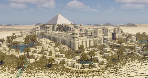 Minecraft Desert Builds, Minecraft Id, Minecraft Desert, Minecraft Castle Designs, Egyptian City, Minecraft Kingdom, Minecraft Mansion, Minecraft Images, Minecraft Interior Design