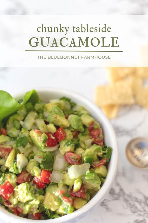 Guacamole Mexicano Recipe, Tableside Guacamole Recipe, Tableside Guacamole, Guacamole Mexicano, Fresh Guacamole Recipe, Mexican Guacamole Recipe, Chunky Guacamole Recipe, Guacamole Recipes, Mexican Guacamole