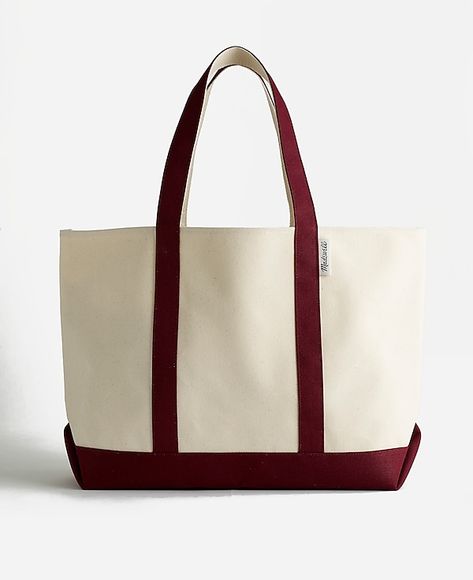 The Reusable Tote Bag in Colorblock | Madewell Block Design, Christmas 2024, Womens Tote Bags, Top Handle, Reusable Tote, Madewell, Cotton Canvas, Color Blocking, Color Block