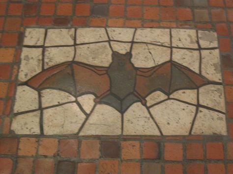 PA Capitol Harrisburg Bat mosaic. Harrisburg Pennsylvania, Goth Home, Goth Home Decor, Gothic Decor, Gothic Home Decor, Gothic House, House Room, On The Ground, Dream House Decor