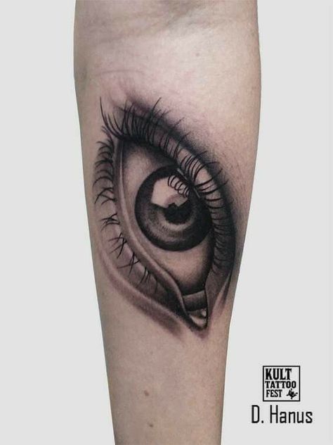 Eye Stencil Tattoo, Eye Tattoo Ideas Realistic, Tattoo Ideas On Leg, Eyes Tattoo Ideas, Crystal Ball Tattoo, Ojo Tattoo, Eye Tattoo Ideas, Eye Tattoo Design, Realistic Eye Tattoo