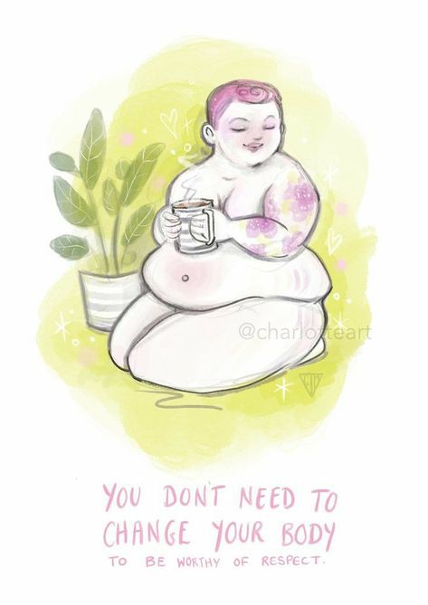 Fat Positive, Body Positivity Art, Plus Size Art, Photo Software, Fat Art, Art Body, Love My Body, Digital Download Art, Printable Art Prints