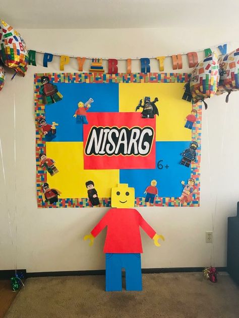 Birthday ideas Lego Backdrop, Birthday Ideas, Lego, Gaming Logos, ? Logo, Birthday, Art, Logos