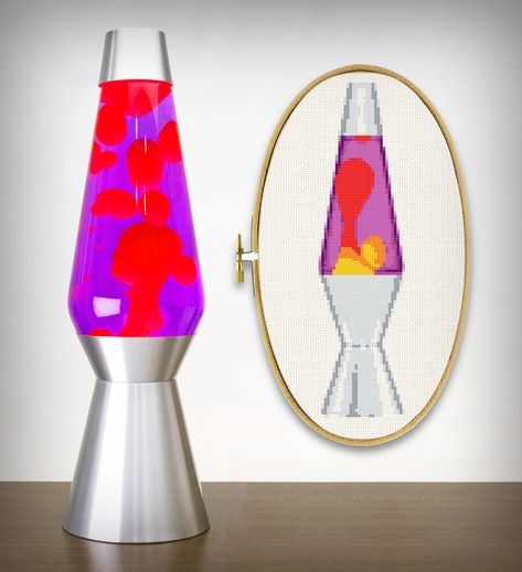 Crochet Lava Lamp, 70s Look, Groovy 70s, Stitch Fit, Retro Accessories, Retro Nostalgia, Pins And Needles, Unique Presents, Retro Decor