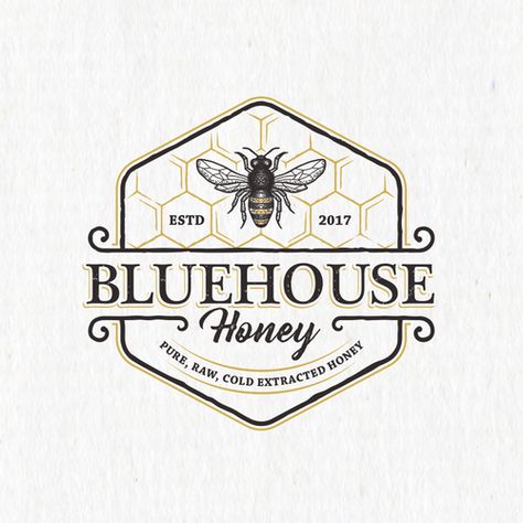 Discover Design Ideas & Graphic Design Inspiration | 99designs Honey Label Design, Logo Bee, Honey Logo, Ideas Graphic Design, Honey Label, Bee Logo, Honey Brand, Graphic Design Ideas, Graphic Design Assets