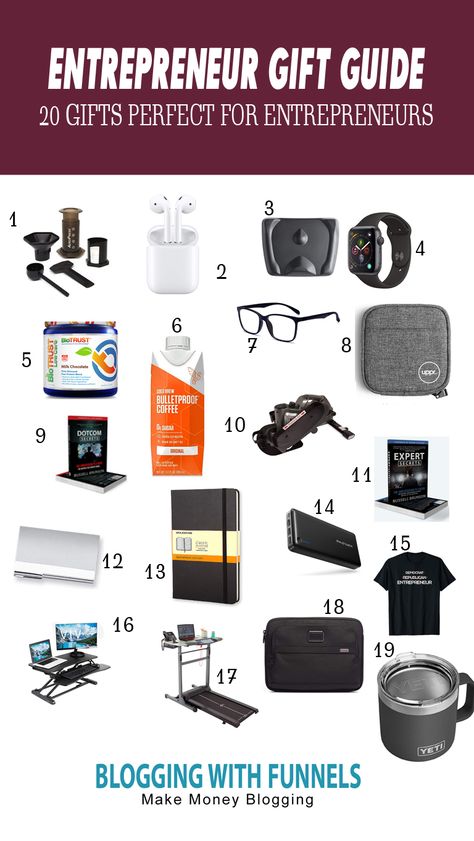 Entrepreneurs love gifts, especially gifts that they can use to grow their business. If you're interested in discovering the best gifts for your entrepreneur loved one or friend, then take a look at these 20 gift ideas. #entrepreneur #entrepreneurgifts #giftideas Gifts For Business Owners, Corporate Gift Ideas For Clients, Entrepreneur Gift Ideas, Gifts For Entrepreneurs, Goft Ideas, Unique Client Gifts, Boss Gifts, Corporate Giveaways, Girl Boss Gift