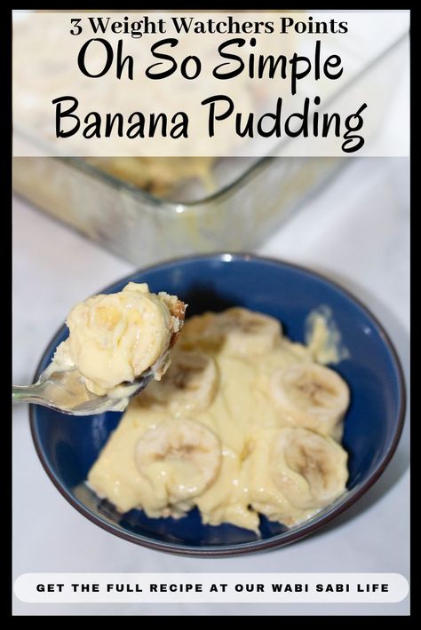 Low Fat Low Sugar Desserts, Vanilla Wafer Banana Pudding, Healthy Banana Pudding, Easy Banana Pudding Recipe, Vanilla Pudding Recipes, Banana Pudding Desserts, Weight Watcher Desserts, Easy Banana Pudding, Low Fat Desserts