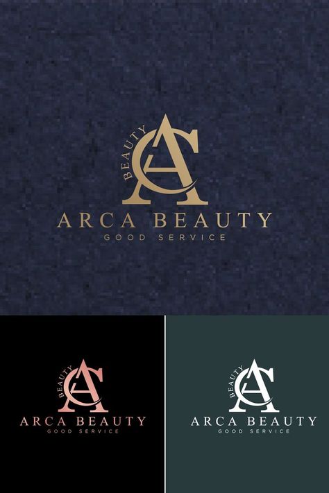 Ac Monogram, Beauty Salon Logo Design, Typography Monogram, Logo Design Monogram, Ac Logo, Luxury Brand Logo, Branding Wedding, Salon Logo Design, Logo Beauty