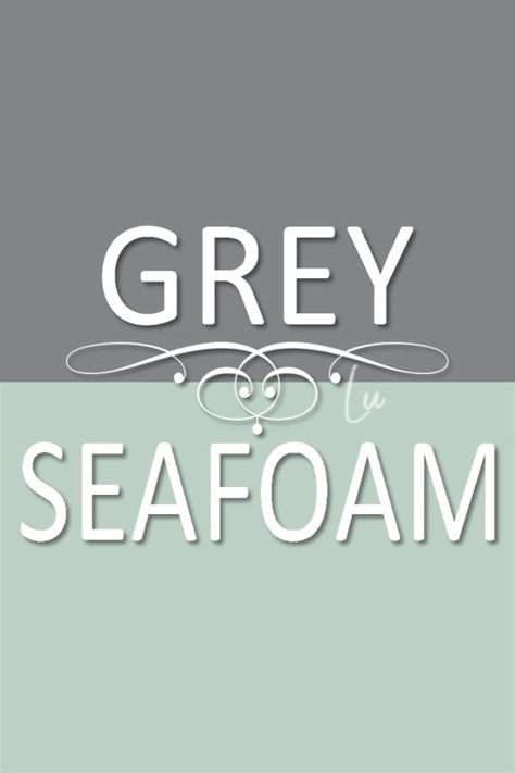 Seafoam Palette, Gray Furniture, Green Palette, Grey Furniture, Green Room, Dark Olive Green, Blue Peach, Aqua Turquoise, Green Rooms