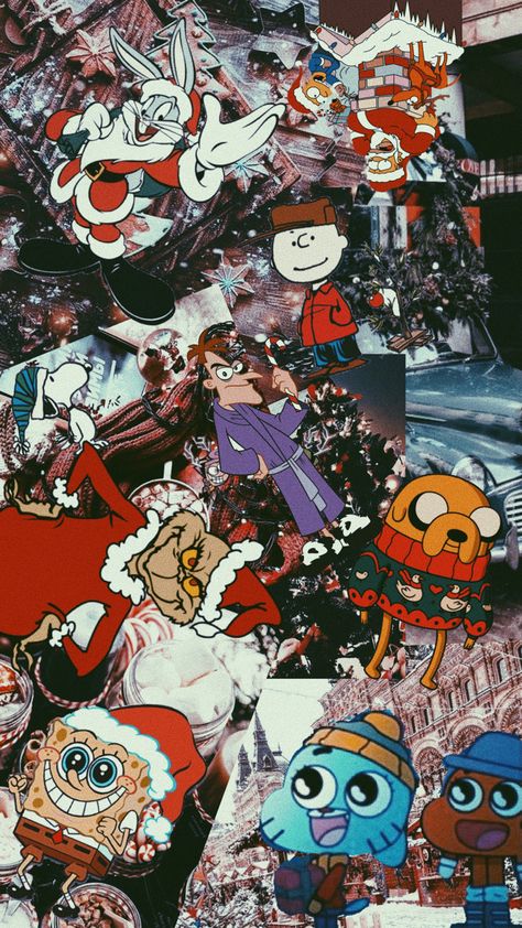 #christmas #cartoon #wallpaper #theamazingworldofgumball #phineasandferb #spongebob Spongebob Christmas Wallpaper Aesthetic, Christmas Wallpaper Spongebob, Christmas Cartoon Aesthetic, Christmas Cartoon Wallpaper, Christmas Wallpaper Cartoon, Cartoon Christmas Wallpaper, Spongebob Christmas Wallpaper, Christmas Lockscreen Iphone, Cartoon Aesthetic Wallpaper