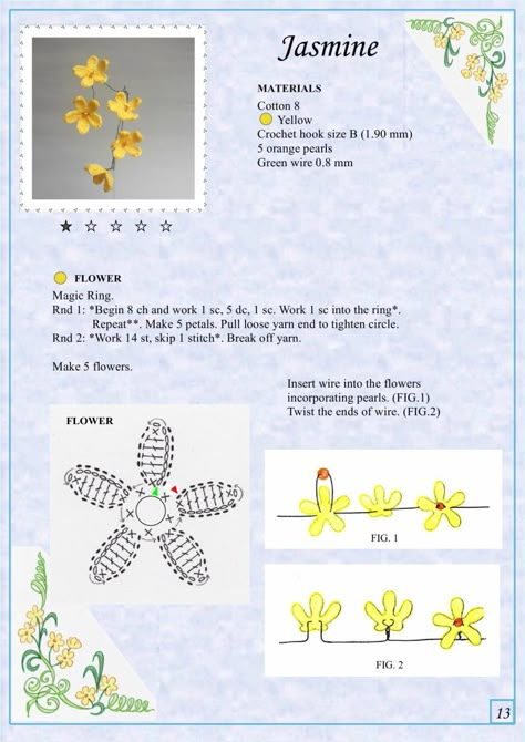 Appliques Au Crochet, Making Flowers, Crochet Flowers Free Pattern, Crochet Jewelry Patterns, Crochet Bouquet, Crochet Plant, Crochet Leaves, Flowers And Butterflies, Crochet Flower Tutorial