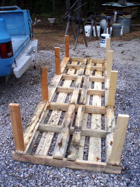 DIY Pallet Chicken Coop - Practical & Sturdy! - The Owner-Builder Network Pallet Chicken Coop Diy Plans, Pallet Wood Chicken Coop Diy, Chicken Coop Made Out Of Pallets, Pallet Chicken Coop Diy Easy, Chicken Coop Made From Pallets, Chicken Coop With Nesting Boxes, Chicken Coop Out Of Pallets, Cheap Chicken Coop Diy, Chicken Coop On A Budget