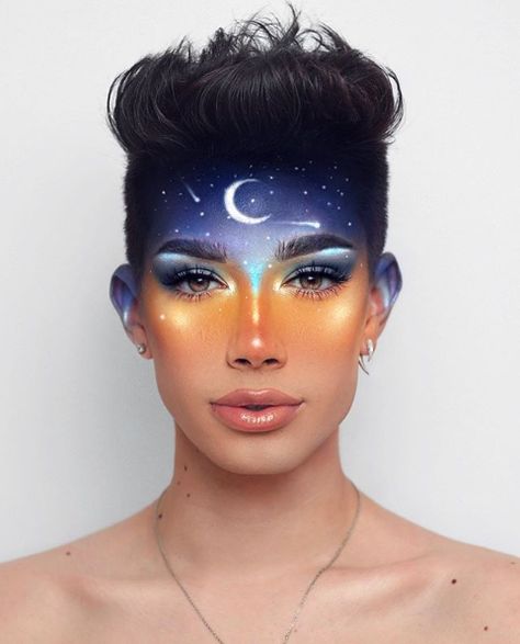 James Charles Might Collaborate With ... James Charles, Night Sky, A Woman, Moon, Stars, Makeup, Make Up