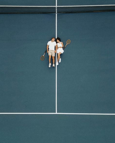 Serving you this beautiful gallery today! 🎾🤍 Tennis was my favorite sport when I was in school so this shoot was a dream of mine! 🥹 @brockandsofia and I have been planning this for a while now and I’m so happy we were able to finally bring it to life! 🎾 #tennis #tennisplayer #tenniscourt #dronephotography #dronephoto #tenniscouple #couplesphotography #creativephotography #gpresets #authenticlovemag #dirtybootsandmessyhair #unscriptedposingapp #tampacouple #modelcouple #tampamodel #tampabay... Tennis Fashion Photography, Tennis Court Wedding, Athletic Couples, Tennis Court Photoshoot, Tennis Wedding, Tennis Photoshoot, Sports Photoshoot, Fiesta Shower, Tennis Serve