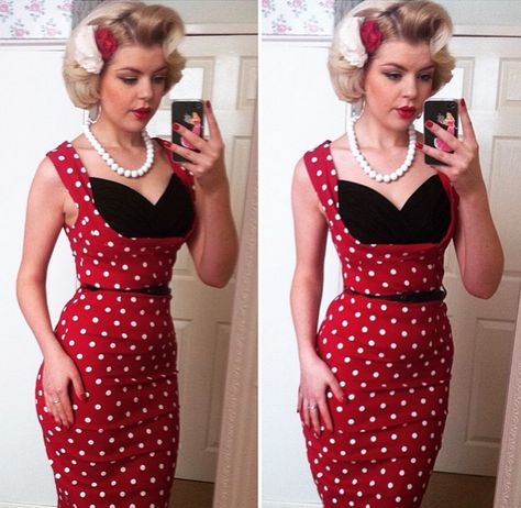 https://instagram.com/p/ywbqWrLrr9/?taken-by=rachelfrancesx Lindy Bop's "Vanessa" Modern Vintage, Halter Dress, Pin Up, My Style, Clothes, Instagram