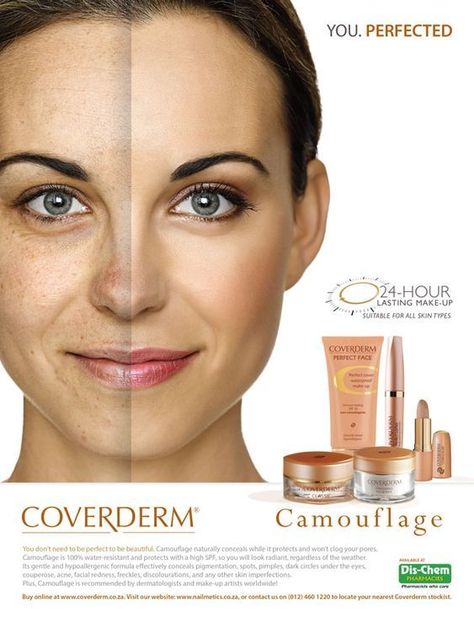 This is showing what this womans face looked like before and what it looks like after using this product. This is a perfect representation what a before/after ad is to look like. Instead of picking one side or the other it is showcasing both sides. From Web. Lipstick Ad, Ad Layout, Makeup Ads, Beauty Ad, Magazine Ads, Creative Ads, Graphic Design Tutorials, Ad Design, Design Tutorials