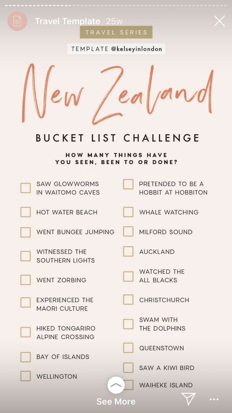 Such a great list of must-do activities in New Zealand List Challenges, Travel Checklist, New Zealand Travel, Summer Bucket Lists, Travel List, Future Travel, Travel Instagram, Travel Goals, Travel Inspo