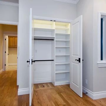 5 Feet Storage Closet Ideas - Photos & Ideas | Houzz Foyer Closet, Small Closet Storage, Closet Small Bedroom, Front Closet, Coat Closet Organization, Entry Closet, Entryway Closet, Open Closet, Closet Layout