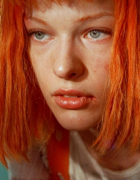 The Fifth Element (1997) No one can replace Milla,I bet you think so too! BTW, Milla's orange hair style really impress me! and Im a great fan of her! Do you also think so? write an idea and let me know! my facebook page down here~ https://www.facebook.com/profile.php?id=100010534784137 Leeloo Fifth Element, Truk Ford, Fifth Element Costume, Cheveux Oranges, Luc Besson, Fifth Element, Milla Jovovich, Female Actresses, Orange Hair