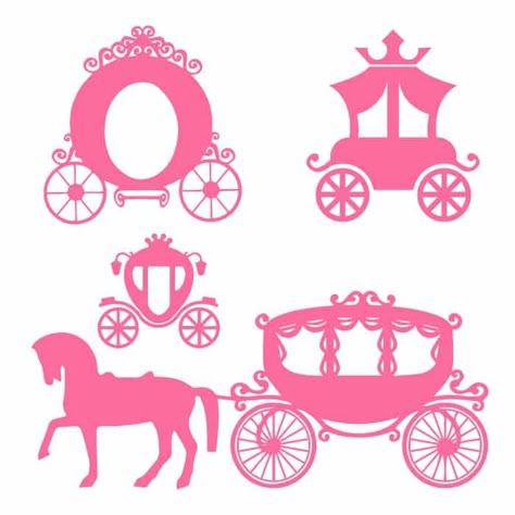 Cinderella Svg Free Files, Free Svg Templates, Cinderella Svg Free, Princess Svg Free, Cinderella Crafts, Father's Day Card Template, Cinderella Pictures, Cinderella's Carriage, Bauble Wreath