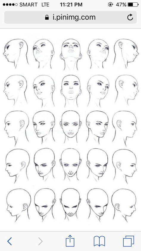 Chin Tilted Up Drawing, Head Looking Up Drawing, Head Turn Around, Head Tilted Down Reference, Head From Below, Draw Heads, How To Draw Manga, 얼굴 드로잉, Draw Manga