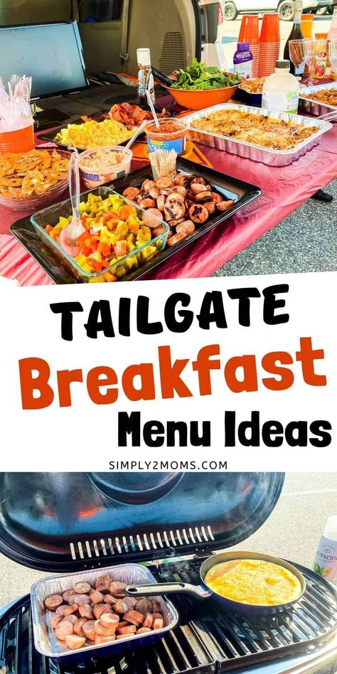 College Football Tailgate Food, Tailgate Breakfast, Breakfast Tailgate, Breakfast Tailgate Food, Tailgate Menu, Football Tailgate Food, Tailgate Grilling, Tailgate Recipes, Healthy Breakfast Choices