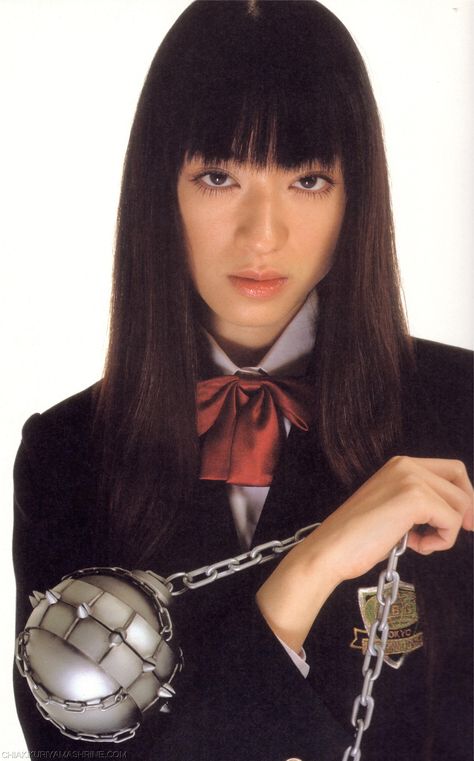 Gogo Yubari from Kill Bill 1 Kill Bill Movie, Gogo Yubari, Quentin Tarantino Movies, Gogo Dress, Great Halloween Costumes, 일본 패션, Kill Bill, Quentin Tarantino, The Villain