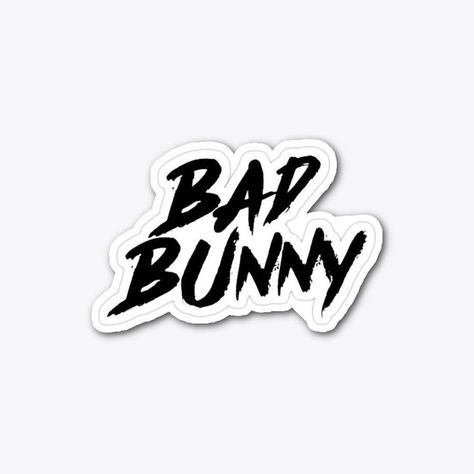 Bad Bunny Stickers, Bad Bunny Logo, Bunny Logo, Bunny Wallpaper, Bad Bunny, Logo Sticker, Graffiti, Product Description, Collage